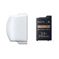 �o�b�e���[�p�b�N(2200mAh) PSP-2000/3000�V���[�Y�p�o�b�e���[�J�o�[(�p�[���E�z���C�g)�t��