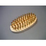 【クリックで詳細表示】TRUSCO 小判6行ブラシ真鍮： DIY・工具