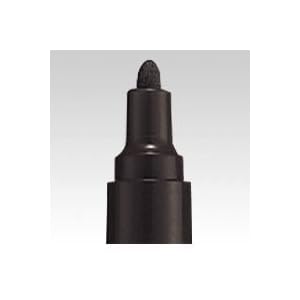 【クリックで詳細表示】三菱鉛筆 uni ペイントマーカー 中字丸芯 黒 [1本] PX20.24： DIY・工具