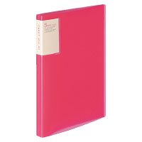 【クリックでお店のこの商品のページへ】コクヨ ラ-5003P クリヤブック 背ポケット A4縦40枚 桃