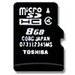  東芝 TOSHIBA microSDHC(マイクロSDHC)カード 8GB CLASS4