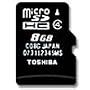 ���� TOSHIBA microSDHC(�}�C�N��SDHC)�J�[�h 8GB CLASS4
