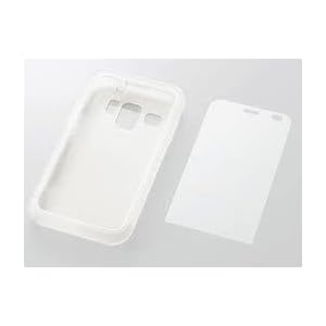 【クリックで詳細表示】エレコム IS11PT/EIS01PT用フィルム付シリコンケース クリア PA-PT11SCCR