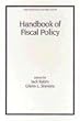 Handbook of Fiscal Policy (Public Administration and Public Policy)