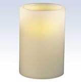  Flameless Pillar Candle - Vanilla (4