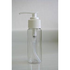 【クリックで詳細表示】透明プラスチック ポンプ容器(50cc)