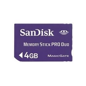 �T���f�B�X�N �������[�X�e�B�b�N ProDuo SanDisk MemoryStick ProDuo 4GB �i�A�_�v�^�[�����j