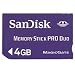 �T���f�B�X�N �������[�X�e�B�b�N ProDuo SanDisk MemoryStick ProDuo 4GB �i�A�_�v�^�[�����j
