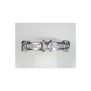 【クリックで詳細表示】K18WGダイヤリング 0.04CT DR4312ad 7号