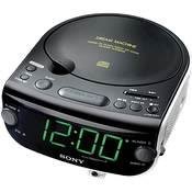  Sony ICF-CD815 AM/FM Stereo CD Clock Radio with Dual Alarm