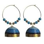 Blue circle jhumka