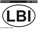  LONG BEACH ISLAND Oval Bumper Sticker