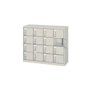 【クリックで詳細表示】トラスコ中山 (TRUSCO) シューズケース(スチール扉付・錠なし) 【1050×380×880mm】 SC-16W