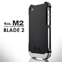 <iPhone4S/4対応>iPhone4ケース【4tn Design】Ｍ２ (Black/Silver)