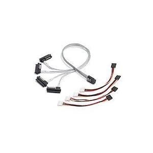 【クリックで詳細表示】アダプテックジャパン 内部接続用SASケーブル ACK-I-mSASx4-SAS4x1-FO-1m R / 2232000-R ACK-I-mSASx4-SAS4x1-FO-1m R