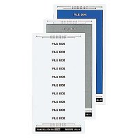 【クリックで詳細表示】コクヨ L-FBL-M ボックスシール ヘッド ハードカラー 背幅10cm用 灰60片入