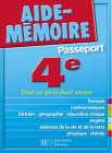 [Livre] Aide-Mémoire Passeport : 4e - 13-14 ans