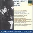 Dinu Lapatti Plays Bach