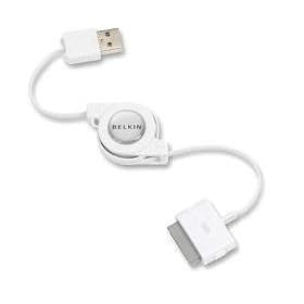 Belkin Retractable USB-iPod Cable White F3U201V2.6