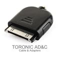�yTRONIC AD&C�ziPhone,iPad Dock�R�l�N�^(�I�X)/3.5mm�X�e���I�I�[�f�B�I�W���b�N(���X)�ϊ��A�_�v�^ �J���[:�u���b�N
