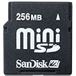 SanDisk mini SD�J�[�h SDSDM-256-J60M