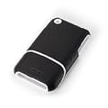SoftBank SELECTION ELANFORM ���U�[�n�[�h�V�F���P�[�X for iPhone 3GS/3G �u���b�N/�z���C�g�A�N�Z���g