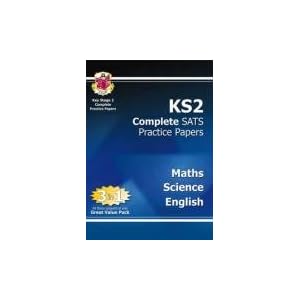 【クリックで詳細表示】KS2 Complete SATs Practice Papers - Science， Maths and English： CGP Books： 洋書