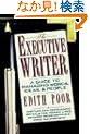 Executive Writer: A Guide to Managing Words, Ideas, and People