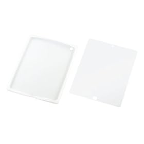 ELECOM iPad2 �Ή��V���R���P�[�X (�t���ی�t�B�����t��)�N���ATB-A11MSCCR