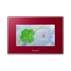 【クリックで詳細表示】パイオニア デジタルフォトフレーム 「HAPPY FRAME」 7インチ レッド HF-T730-R