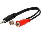  6 3.5mm Stereo Male To RCA Female Adapter