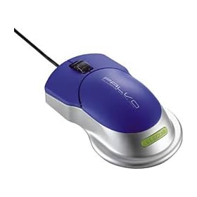 ELECOM pop PALVO MR�G���W������USB&PS/2�ڑ����w���}�E�X �l�v�`���[���u���[ M-PPAUP2RBU