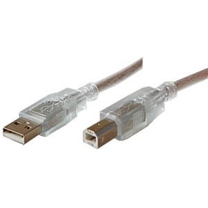 【クリックで詳細表示】アクロス USB2.0/1.1ケーブル 3m(スケルトン) ASB-3KS
