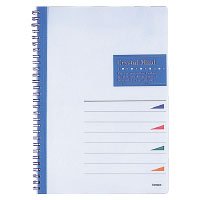 【クリックで詳細表示】コクヨ ツインリングノート[クリスタルマインド] 6号 (セミB5) B罫 40枚 青 ス-T208B-B 10セット