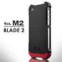 <iPhone4S/4対応>iPhone4ケース【4tn Design】Ｍ２ (Black/Red)