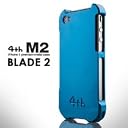 <iPhone4S/4対応>iPhone4ケース【4tn Design】Ｍ２ (Blue/Blue)