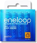 SANYO eneloop �j�b�P�����f�d�r �P4�` 4�{�p�b�N HR-4UTG-4BP �O�m�d�@ (33���̊��z) 1,062