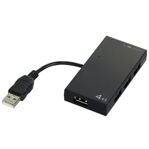 【クリックで詳細表示】バッファロー 4ポート USB2.0ハブ(ブラック) BSH5U02-BK