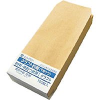 【クリックで詳細表示】官公 クラフト封筒 長形4号 100枚入 シ433