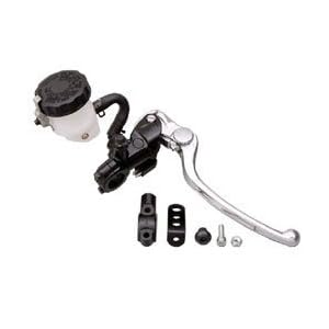 【クリックで詳細表示】ニッシン：縦型Φ17 ラジアル ブレーキ マスターシリンダー / カラー：ブラック/シルバー