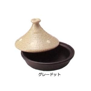 【クリックで詳細表示】リトルタジン鍋 ドット グレー・42-12432