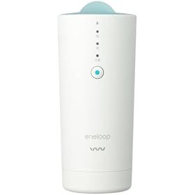 SANYO ���ł��A�ǂ��ł����ꂢ�ȋ�C��!  �|�[�^�u�� ��� ����� eneloop air fresher (�}�V���}���z���C�g) CAF-VW10TG(W)