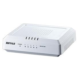 BUFFALO Giga�Ή� 5�|�[�g �X�C�b�`���O�n�u LSW3-GT-5EP/WH