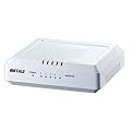 BUFFALO Giga�Ή� 5�|�[�g �X�C�b�`���O�n�u LSW3-GT-5EP/WH
