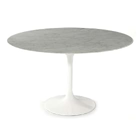 �T�[���l�� ���E���h�e�[�u�� WHITE MABLE
