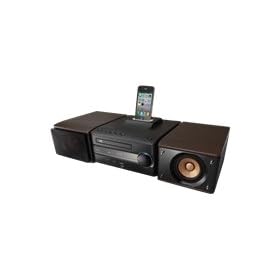JVC iPod Dock���ڃR���p�N�g�R���|�[�l���g�V�X�e�� (�u���b�N)�r�N�^�[ Victor WOOD CONE EX-S1 EX-S1-B