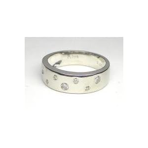 【クリックで詳細表示】プラチナダイヤリング 0.20CT DR2259ad 8号
