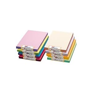 【クリックで詳細表示】ニューカラーW4ツ切あか＆くろ： 文房具・オフィス用品