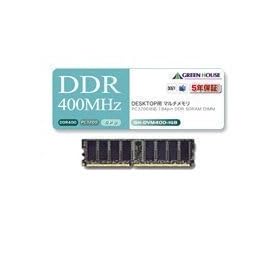 �O���[���n�E�X PC3200 184pin DDR SDRAM DIMM 512MB GH-DVM400-512MDZ