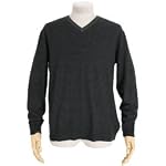 Calvin Klein（カルバン クライン） MG38N03 Calvin Klein Jeans インサイドアウトVネックニット チャコール 米国S